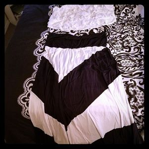 Crop top and skirt